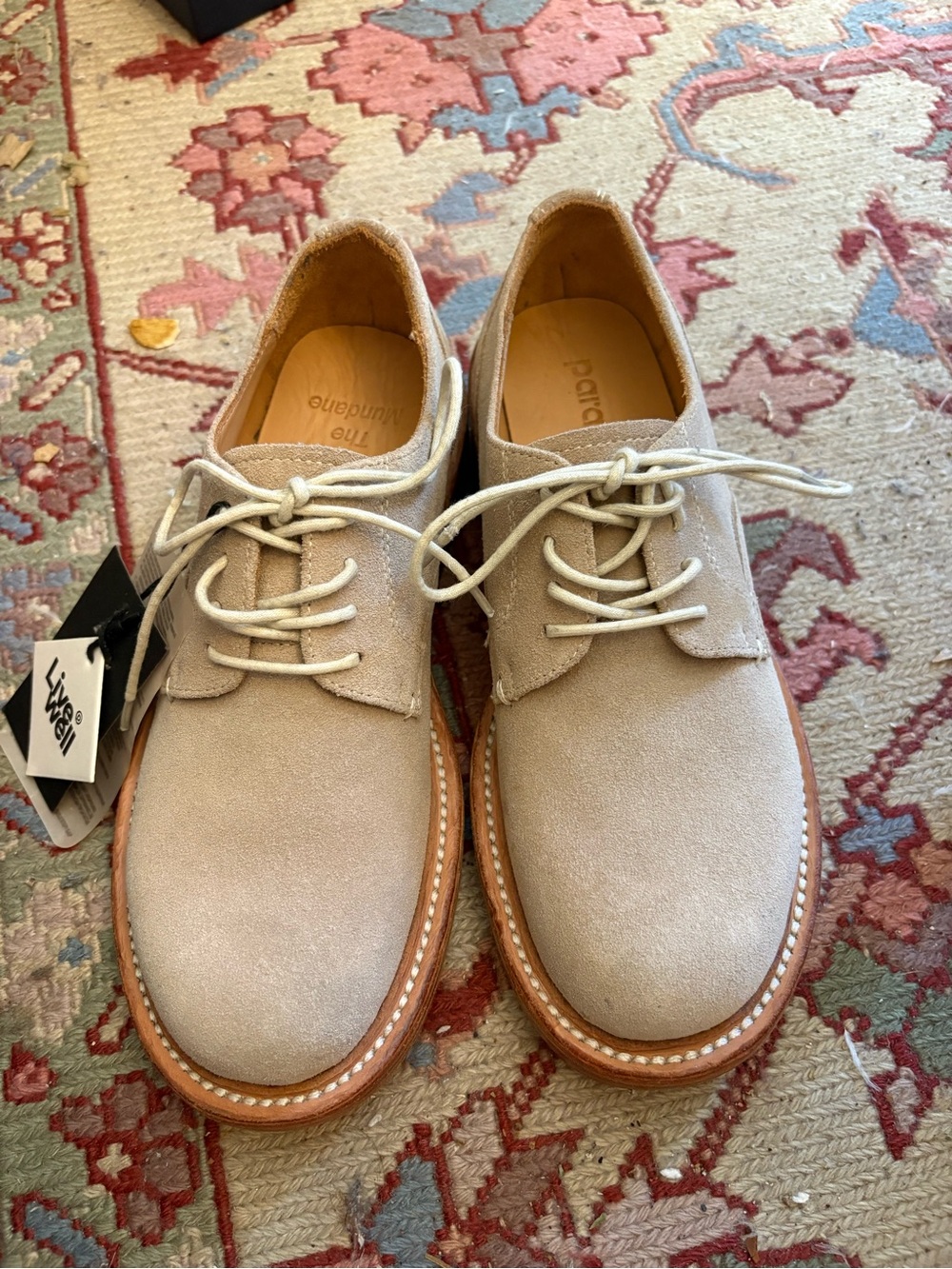 Paracia Derby Shoes in Light Taupe - Style